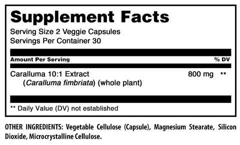 Image of Amazing Formulas Caralluma Fimbriata | 800 Mg Per Serving | 60 Veggie Capsules