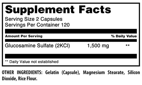 Image of Amazing Formulas Glucosamine Sulfate | 1500 Mg Per Serving | 240 Capsules