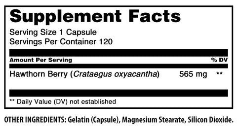 Image of Amazing Formulas Hawthorn Berries | 565 mg | 120 Capsules