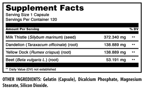 Image of Amazing Formulas Liver Support | 120 Capsules