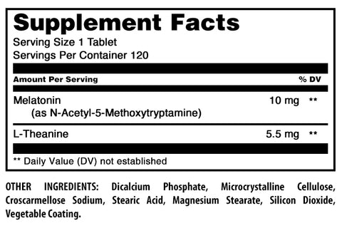Image of Amazing Formulas Melatonin Plus L-Theanine | 15.5 Mg | 120 Tablets
