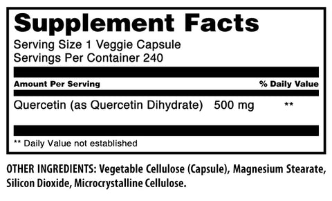 Image of Amazing Formulas Quercetin | 500 Mg | 240 Veggie Capsules