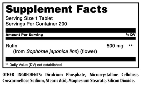 Image of Amazing Formulas Rutin | 500 Mg | 200 Tablets