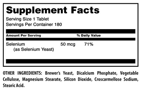 Image of Amazing Formulas Selenium | 50 Mcg | 180 Tablets