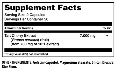Image of Amazing Formulas Tart Cherry Extract | 7000 Mg Per Serving | 100 Capsules