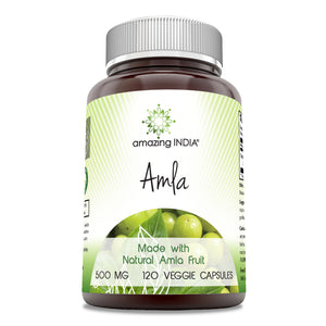 Amazing India Amla | 500 Mg | 120 Veggie Capsules