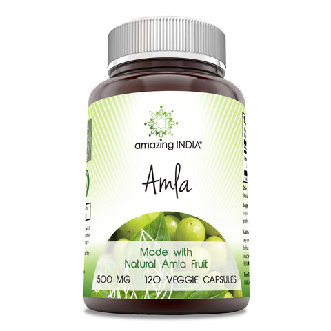 Image of Amazing India Amla | 500 Mg | 120 Veggie Capsules