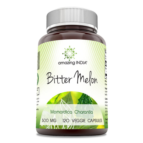 Image of Amazing India Bitter Melon | 500 MG | 120 Veggie Capsules