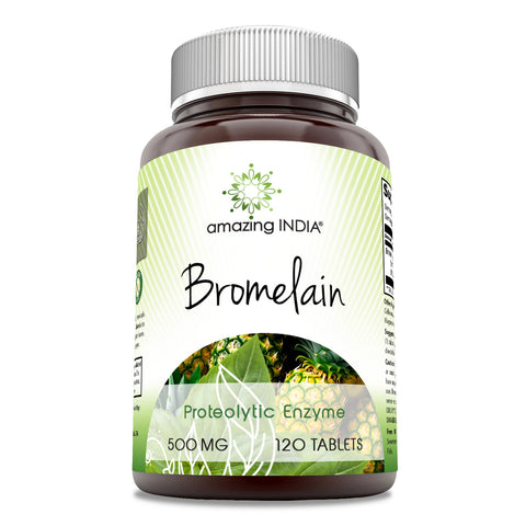 Image of Amazing India Bromelain | 500 Mg | 120 Tablets