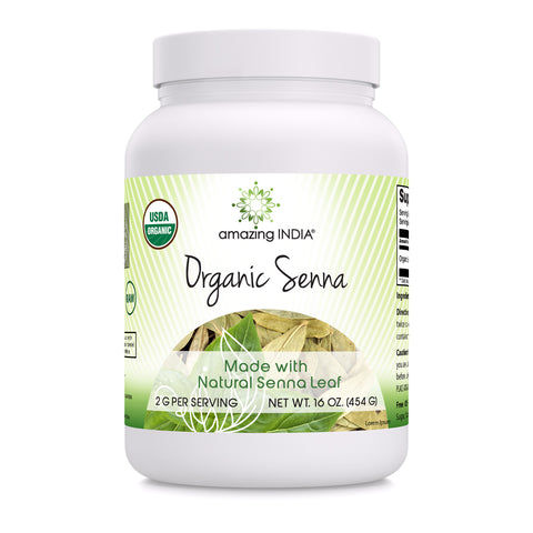 Image of Amazing India Senna | USDA Organic | 16 Oz Powder | 2 Grams Per Serving