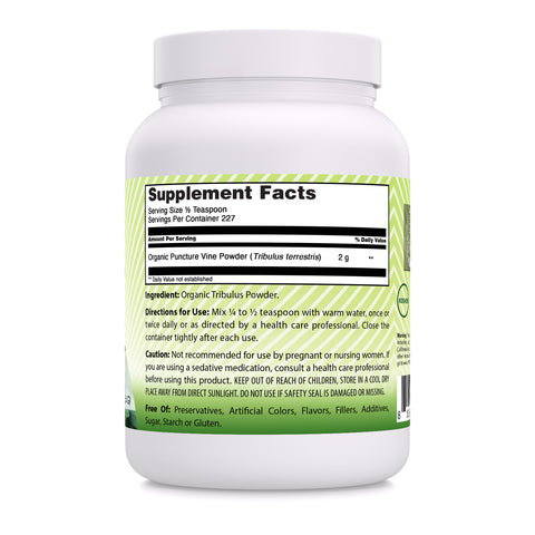 Image of Amazing India Tribulus | USDA Organic | 16 Oz Powder | 2 Grams Per Serving