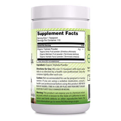 Image of Amazing India Triphala | USDA Organic | 16 Oz Powder | 4 Grams Per Serving