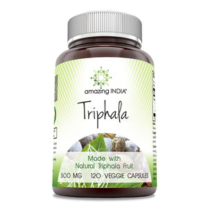 Amazing India Triphala | 500 Mg | 120 Veggie Capsules