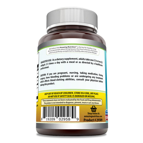 Image of Amazing Omega Triple Strength Fish Oil | 1360 Mg | 120 Softgels | Lemon Flavor