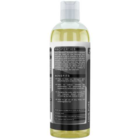 Image of Body Wonders Avocado Oil | 16 Fl. Oz (473 ml) | 100% Pure