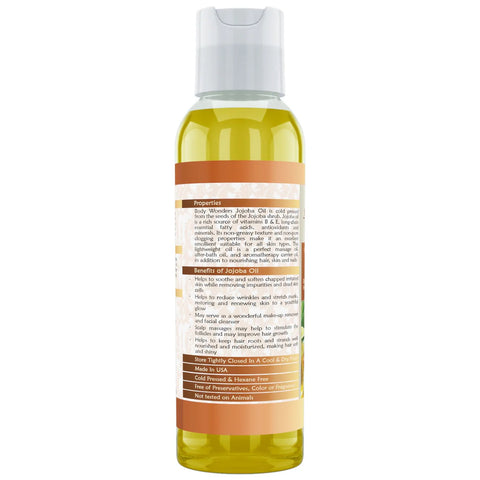 Image of Body Wonders Jojoba Oil | 4 Fl. Oz (118 ml) | 100% Pure & Cold-Pressed