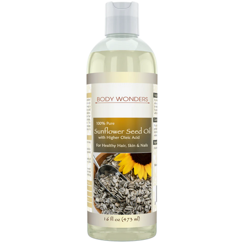Image of Body Wonders Sunflower Seed Oil | 16 Fl. Oz (473 ml) | 100% Pure