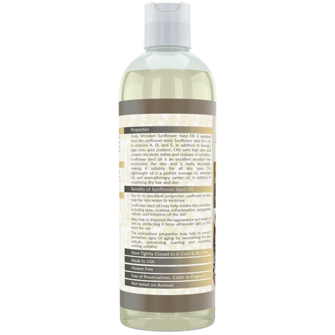 Image of Body Wonders Sunflower Seed Oil | 16 Fl. Oz (473 ml) | 100% Pure
