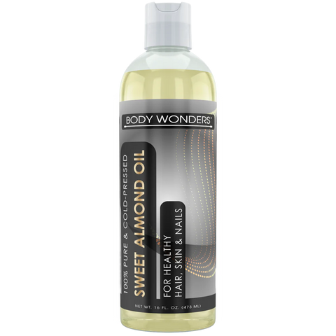 Image of Body Wonders Sweet Almond Oil | 16 Fl. Oz (473 ml) | 100% Pure & Cold-Pressed