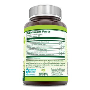 Herbal Secrets Echinacea & Goldenseal Root | 450 Mg | 120 Veggie Capsules