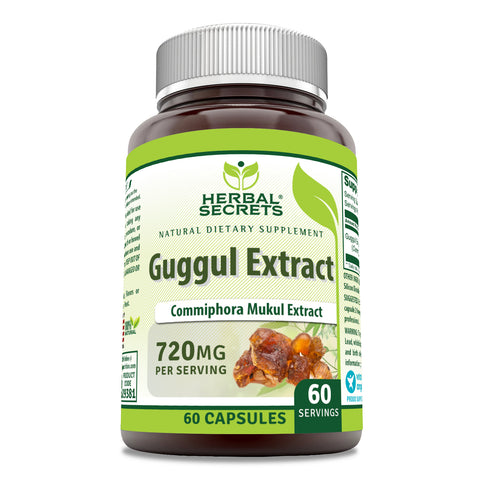 Image of Herbal Secrets Guggul Extract | 720 Mg | 60 Capsules