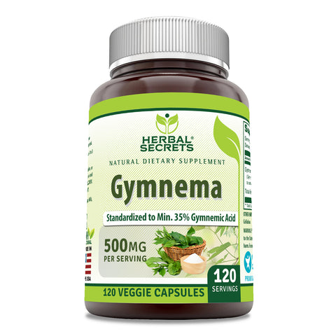Image of Herbal Secrets Gymnema | 500 Mg | 120 Veggie Capsules