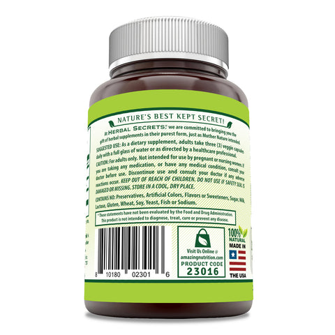 Image of Herbal Secrets Konjac Root | 2000 Mg per Serving | 180 Veggie Capsules