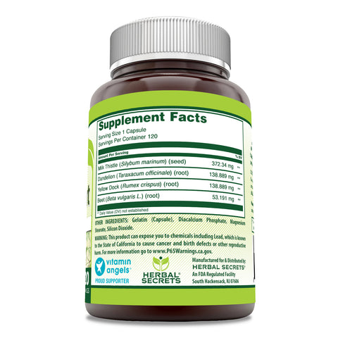 Image of Herbal Secrets Liver Support | 120 Capsules