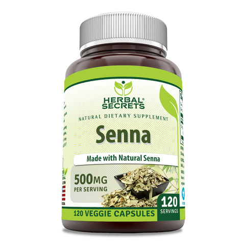 Image of Herbal Secrets Senna | 500 Mg | 120 Veggie Capsules
