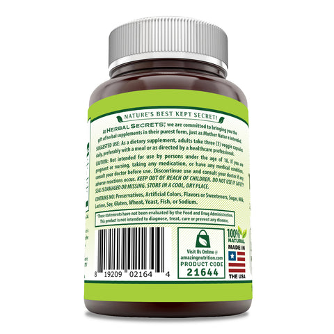 Image of Herbal Secrets Turmeric & Ginger with BioPerine | 2250 Mg per Serving | 180 Veggie Capsules