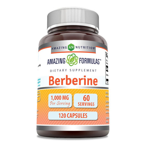 Image of Amazing Formulas Berberine | 1000 Mg Per Serving | 120 Capsules