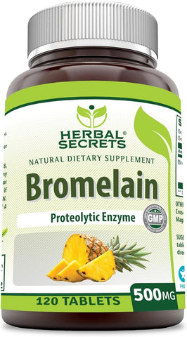 Image of Herbal Secrets Bromelain | 500 Mg | 120 Tablets