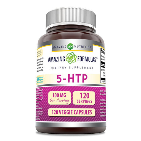 Image of Amazing Formulas 5-HTP | 100 Mg | 120 Veggie Capsules