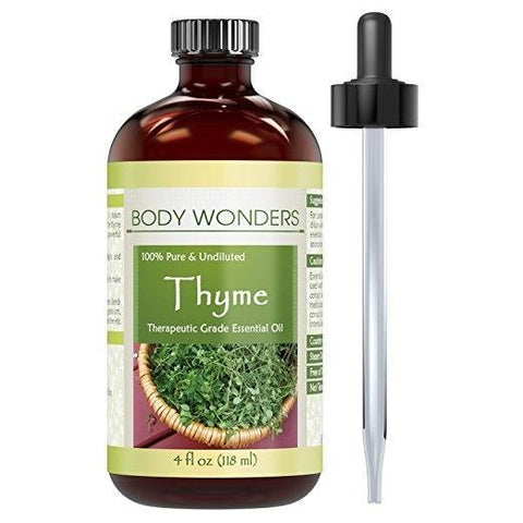 Image of Body Wonders Thyme | Therapeutic Grade Essential Oil | 4 Fl. Oz (118 ML)