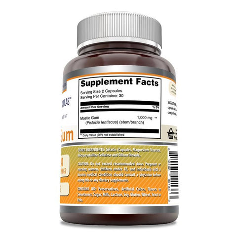 Image of Amazing Formulas Mastic Gum | 1000 Mg Per Serving | 60 Capsules