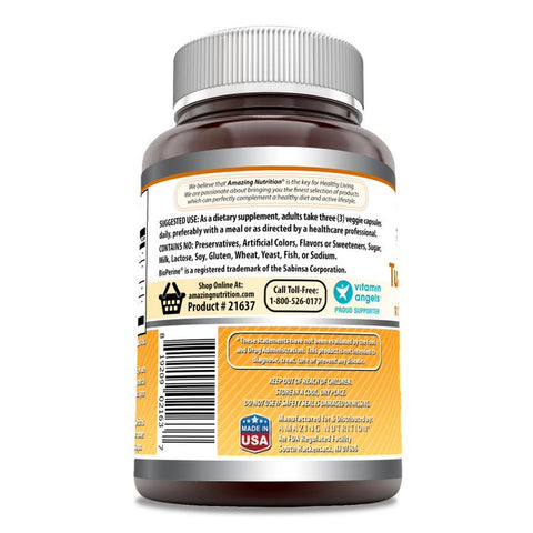 Image of Amazing Formulas Turmeric & Ginger With BioPerine | 2250 Mg Per Serving | 180 Veggie Capsules