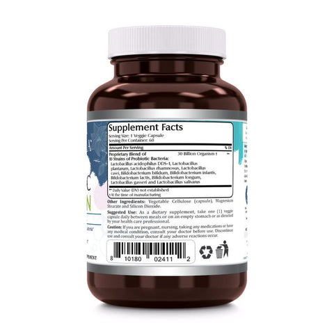 Image of Amazing Flora Probiotic 30 Billion | 10 Strains | 60 Veggie Capsules