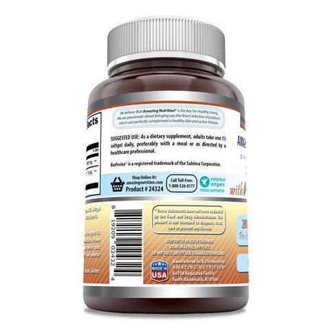 Image of Amazing Formulas CoQ10 with Bioperine | 200 Mg | 60 Softgels