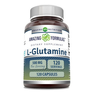 Amazing Formulas L-Glutamine | 500 Mg | 120 Capsules