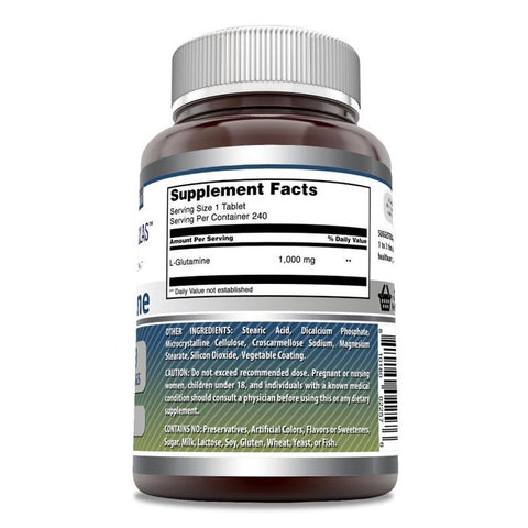 Image of Amazing Formulas L Glutamine | 1000 Mg | 240 Tablets