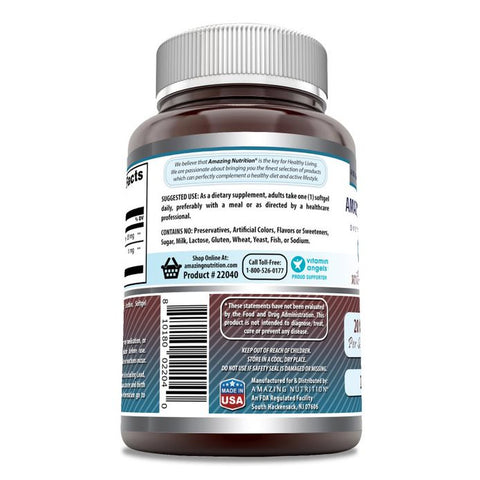 Image of Amazing Formulas Lutein with Zeaxanthin | 20 mg | 240 Softgels