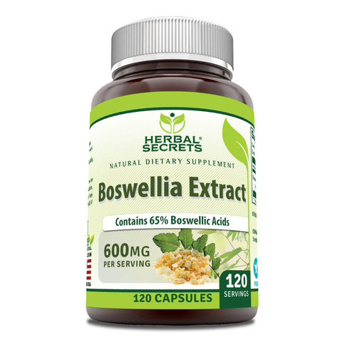 Image of Herbal Secrets Boswellia Serrata Extract | 600 Mg | 120 Capsules