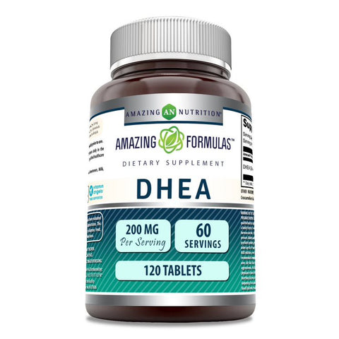 Image of Amazing Formulas DHEA | 200 Mg Per Serving | 120 Tablets