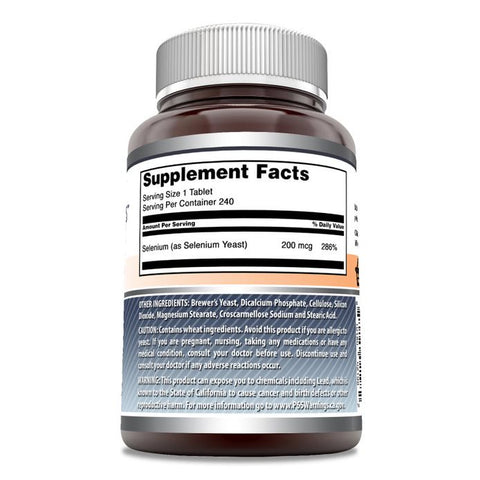 Image of Amazing Formulas Selenium | 200 Mcg | 240 Tablets