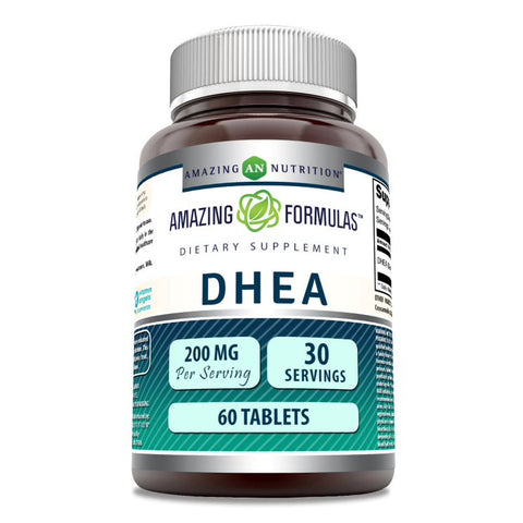 Image of Amazing Formulas DHEA | 200 Mg Per Serving | 60 Tablets