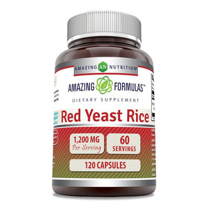 Amazing Formulas Red Yeast Rice | 1200 Mg Per Serving | 120 Capsules