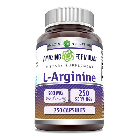 Image of Amazing Formulas L-Arginine | 500 Mg | 250 Capsules