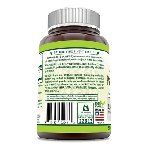 Image of Herbal Secrets Psyllium Husk | 500 Mg | 500 Veggie Capsules