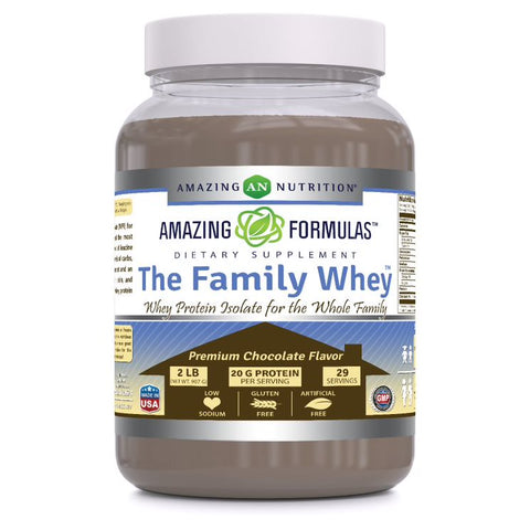 Image of Amazing Formulas The Family Whey | 20 Grams Protein | Chocolate Flavor | 29 Servings