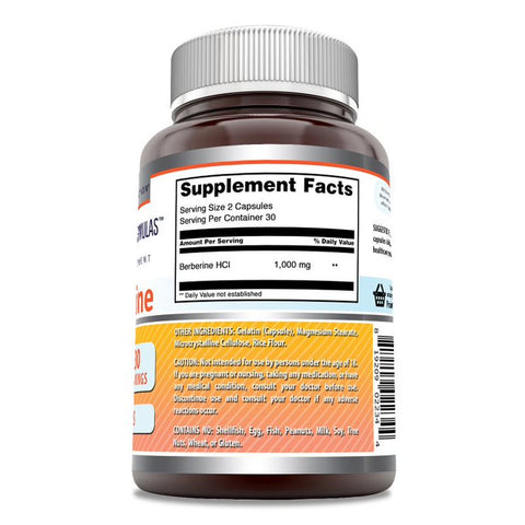 Image of Amazing Formulas Berberine | 1000 Mg Per Serving | 60 Capsules